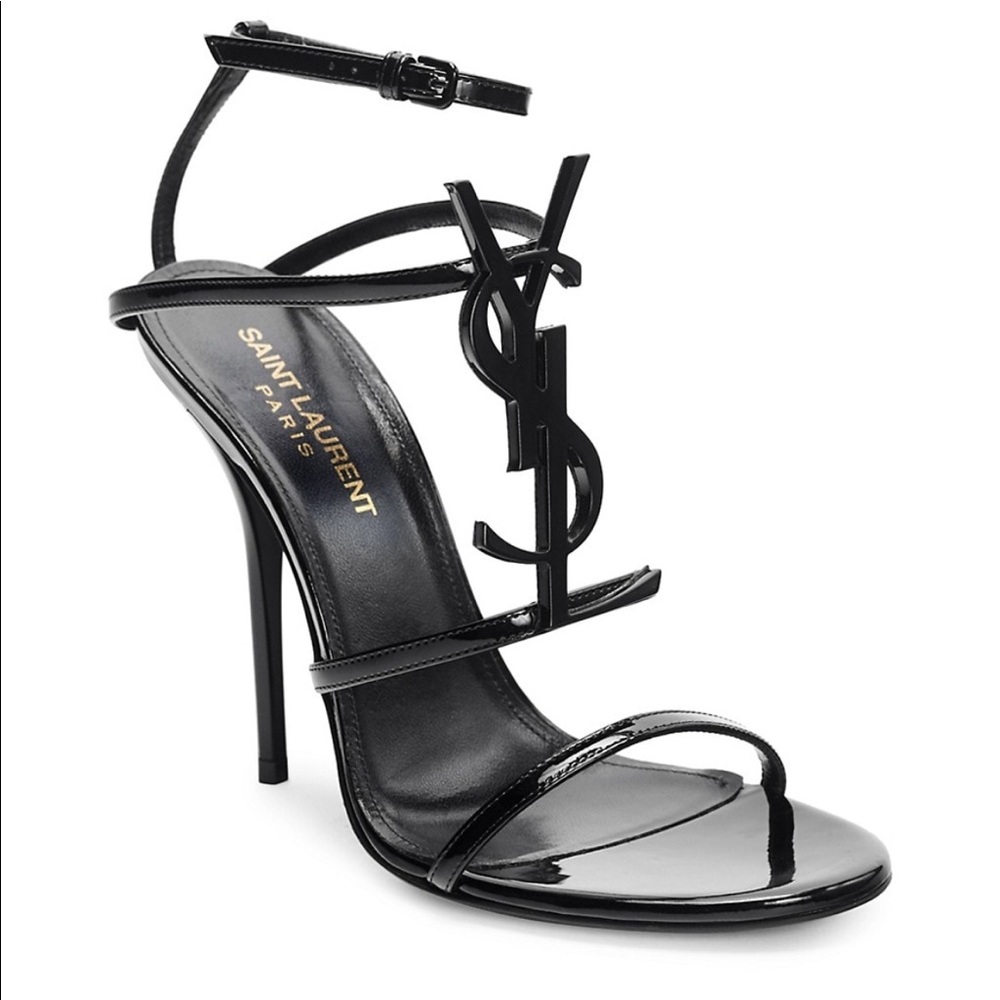 BLACK YSL HEELS